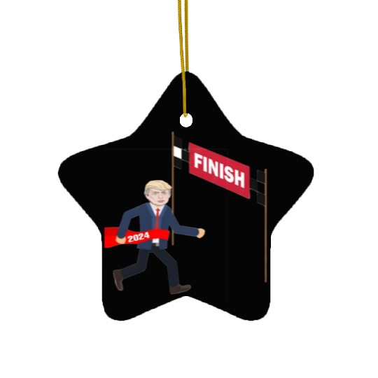Trump support artwork Ceramic Ornaments