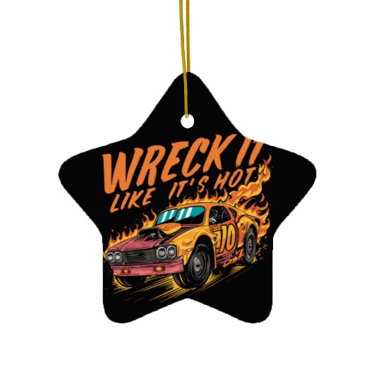 Demo Derby Demolition Derby Demolition Derby Lover Ceramic Ornaments