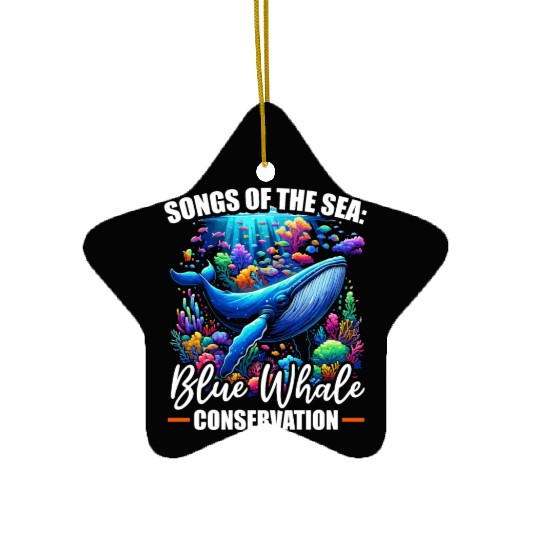 Endangered Species Blue Whale Animal Rights Ceramic Ornaments