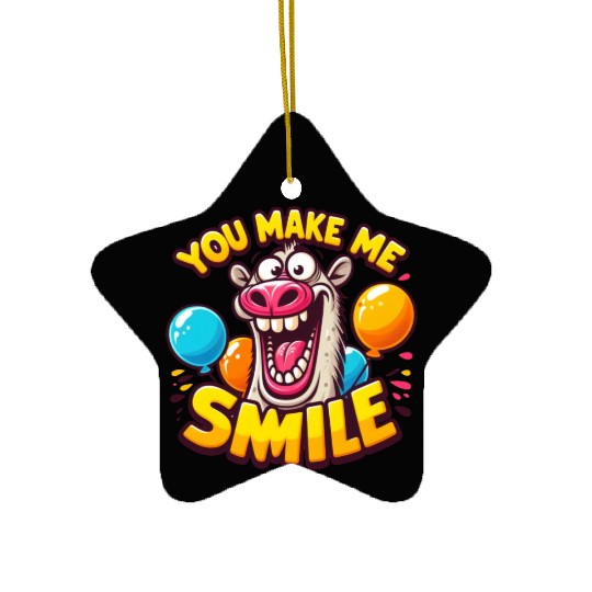 Joyful Donkey A Smile Inducing Design Ceramic Ornaments