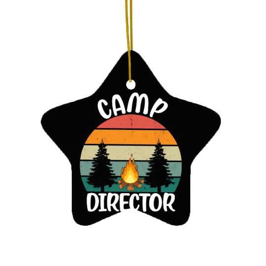 Counselor Camper Summer Camp Director Ceramic Ornaments
