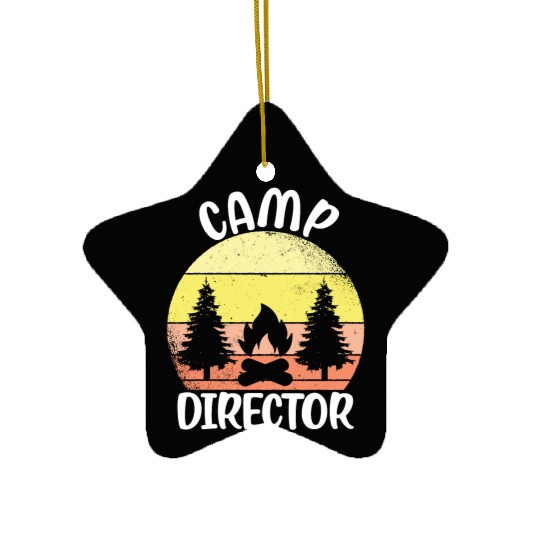 Counselor Camper Summer Camp Director Ceramic Ornaments