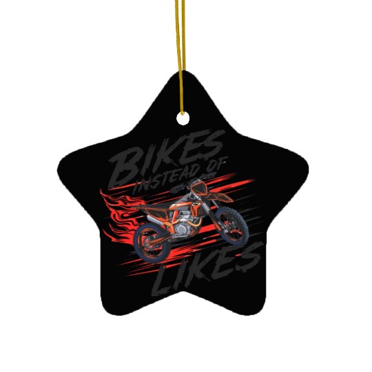 Enduro Motocross Motorbike Biker Bliss Ceramic Ornaments