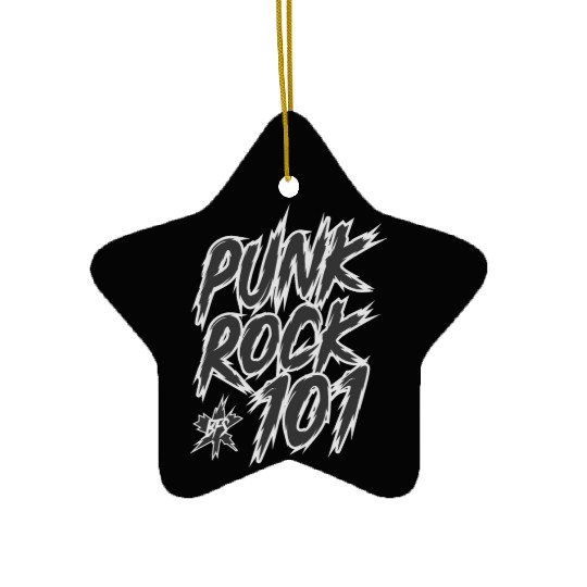 Punk Rock 101 Ceramic Ornaments