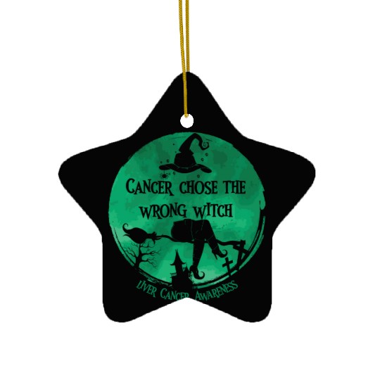 Cancer Witch Green Liver Cancer Ceramic Ornaments
