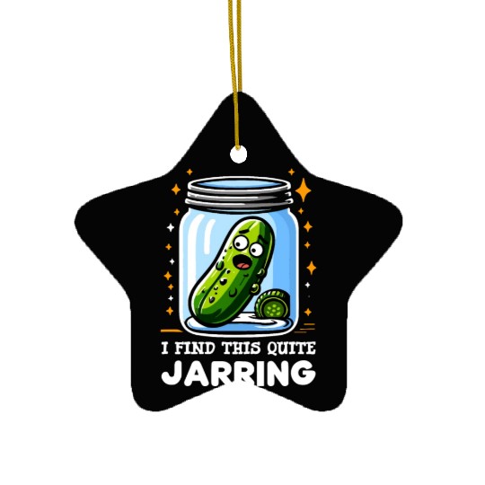 Pickle Lover Funny Pickle Dill pickle Pickled Ceramic Ornaments