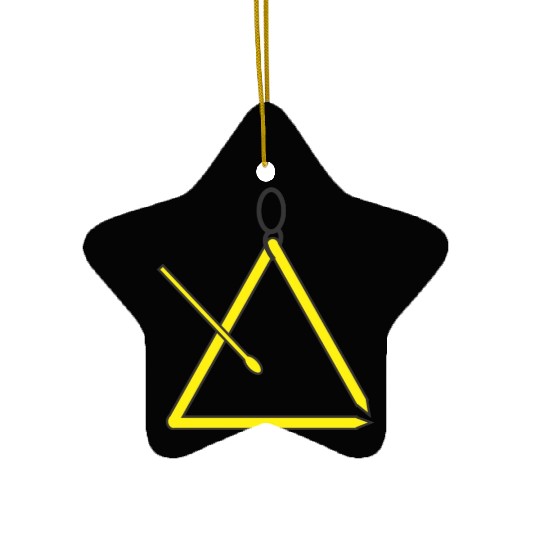 Triangle music instrument for orchestra Ceramic Ornaments