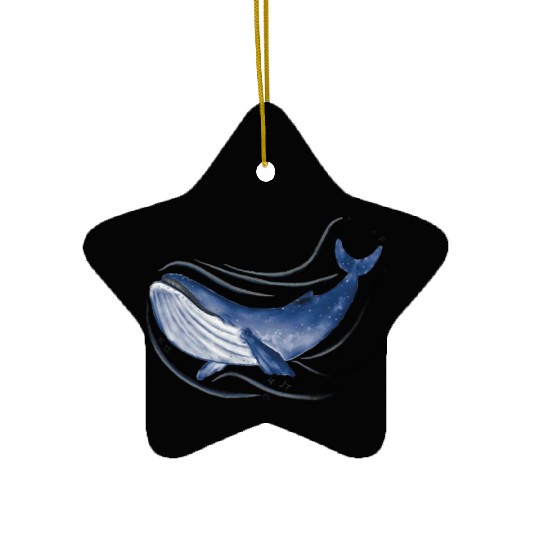 Whale wa whales Ceramic Ornaments