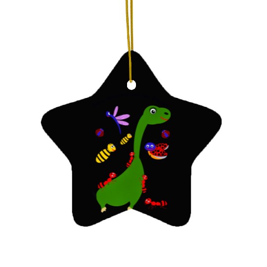 Beautiful Baby dinosaur and her friends  D83E DD70 D83E DD70 D83E DD70 Ceramic Ornaments