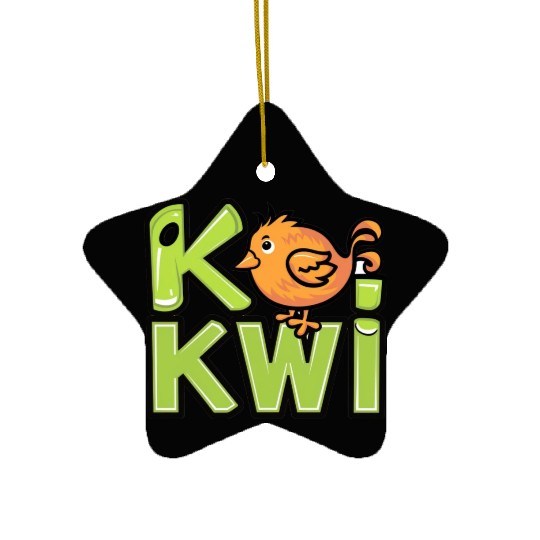Kiwi Bird Cartoon Ceramic Ornaments
