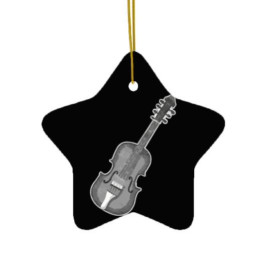 A Classic Guitar Ceramic Ornaments