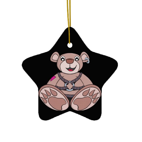 Teddy bear to play Ceramic Ornaments