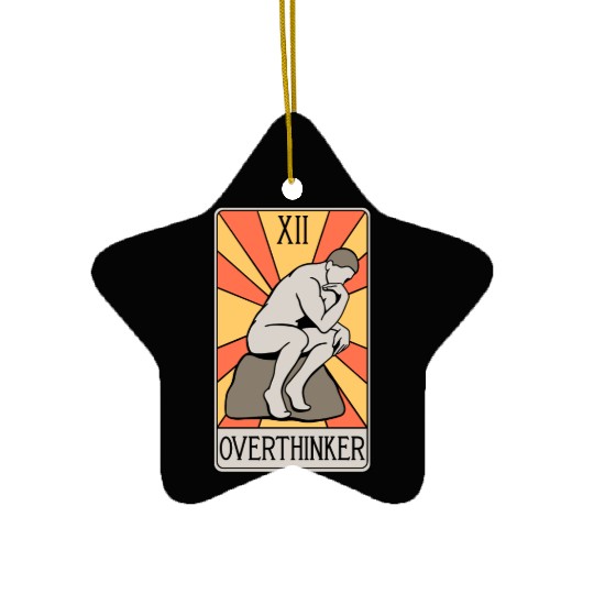 Overthinker Tarot Card - Introvert - Anxiety Ceramic Ornaments