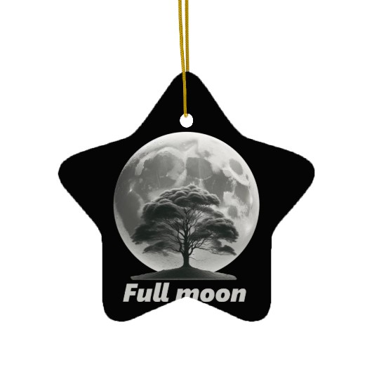 Full moon Ceramic Ornaments