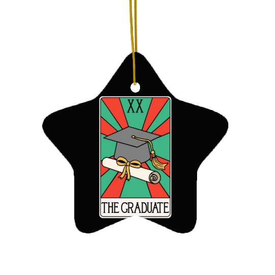 The Graduate - Funny Tarot Card Ceramic Ornaments