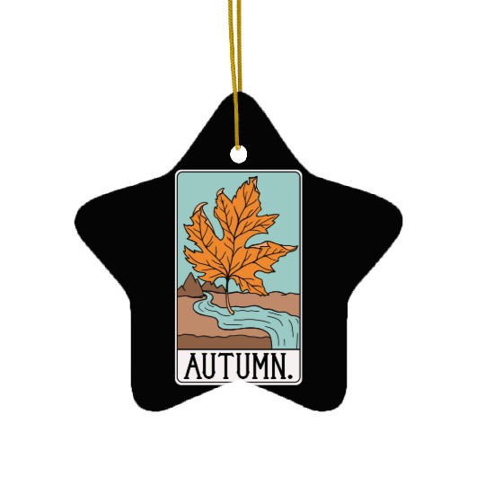 The Autumn - Tarot Card Ceramic Ornaments