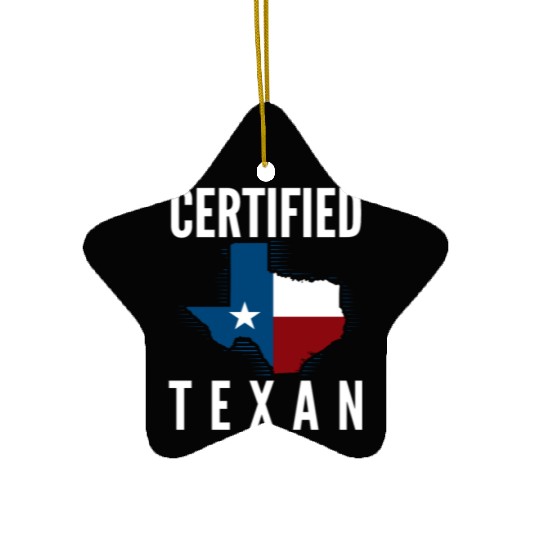 Texas Texan Ceramic Ornaments