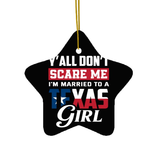 Texas Wife Gift Idea Ceramic Ornaments