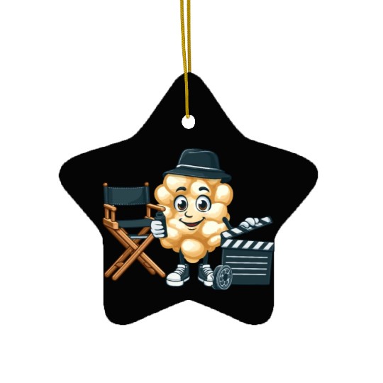 Popcorn Movie Fan Cinema Ceramic Ornaments