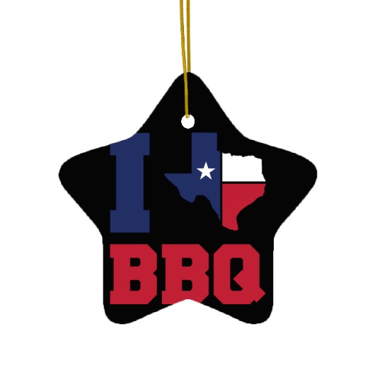 Texas BBQ Ceramic Ornaments