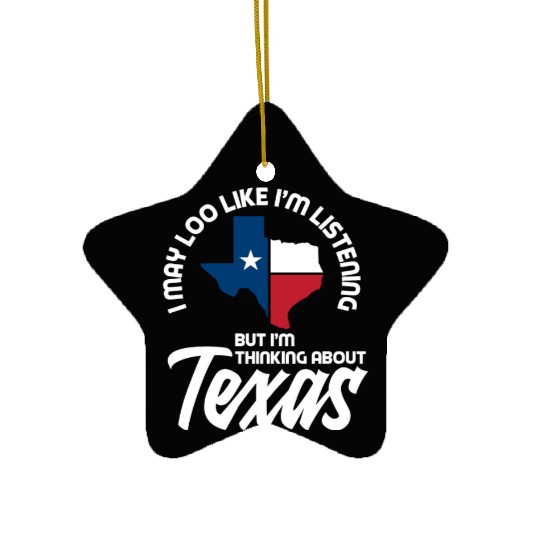 Texas Pride Ceramic Ornaments