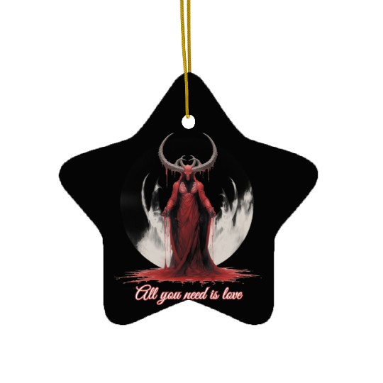 All You Need Is Love - Baphomet Ceramic Ornaments