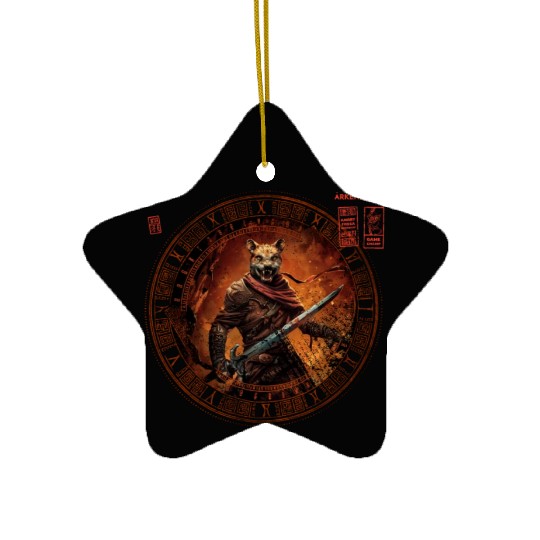 Boardgame Ceramic Ornaments, Game Angry Fossa Renegade