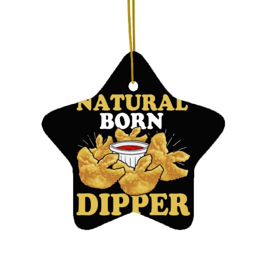 Natural Born DipperFunny Crab Rangoon Ceramic Ornaments