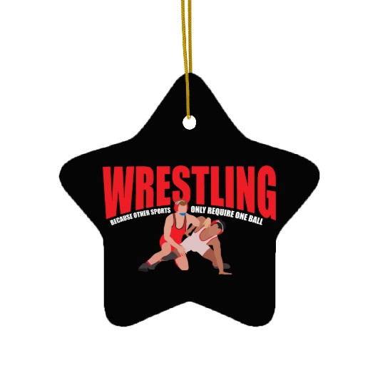 Funny Wrestling Team Athlete Pro Youth Wrestler Ceramic Ornaments