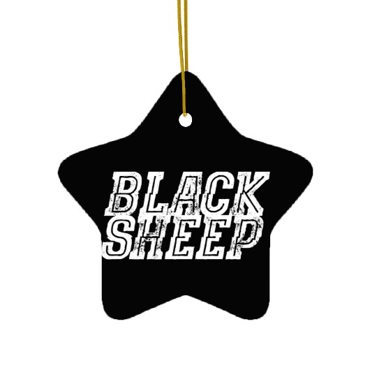 Black Sheep Ceramic Ornaments