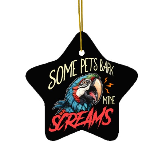 Macaw Bird Some Pets Bark Ornithology Macaw Lover Ceramic Ornaments