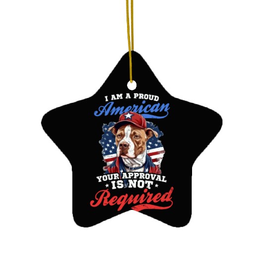 4th Of July Baseball Proud American No Aproval Ceramic Ornaments