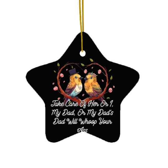 Take Care of Her Wedding Funny Brother Bridal Ceramic Ornaments