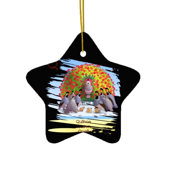 Unique Creative Cute Q Alphabet Quince Queen Quail Ceramic Ornaments