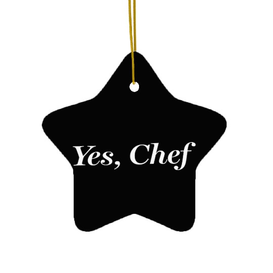 Yes Chef Ceramic Ornaments