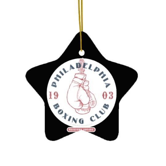 Philadelphia Boxing Club 1903 Sticker Ceramic Ornaments