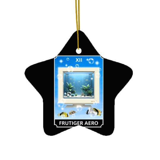 Frutiger Aero Aesthetic Tech Computer Aquarium Ceramic Ornaments