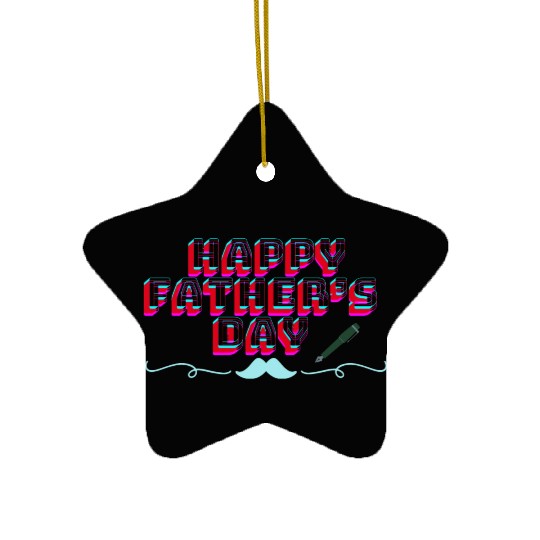 Happy Father's Day Apparel & Gifts Ceramic Ornaments