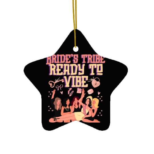 Bride to Be Wedding Bridal Bachelorette Ceramic Ornaments