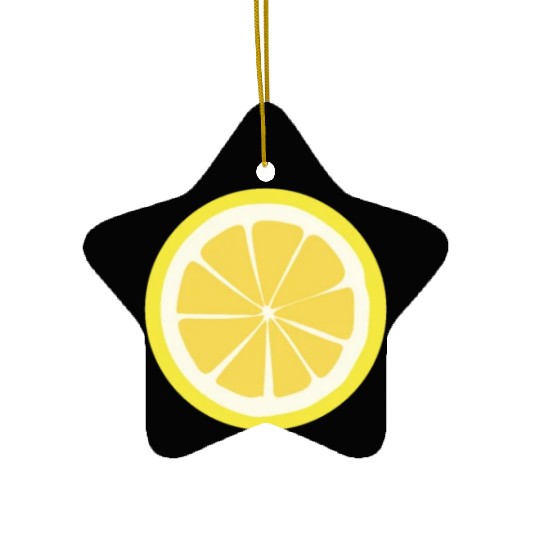 Citrus - Fruits - Orange - Lime - Grapefruit Ceramic Ornaments