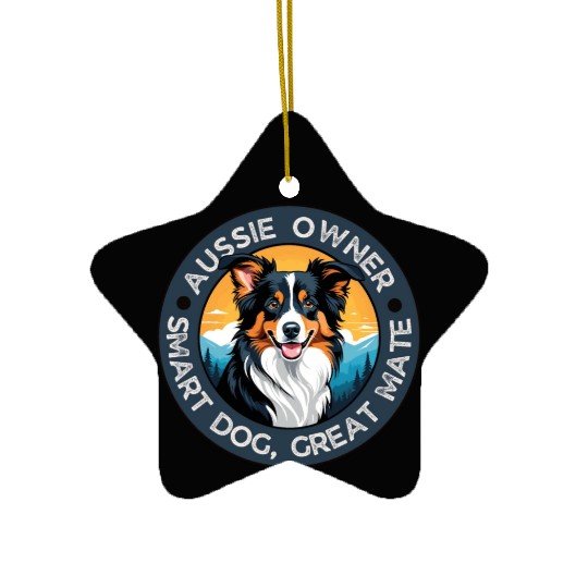 Australian Shepherd Ceramic Ornaments