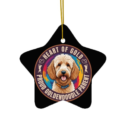 Goldendoodle Ceramic Ornaments