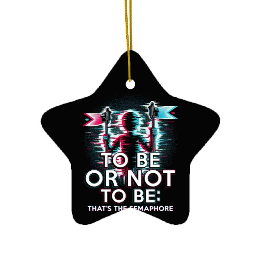 Robotics Engineer It's The Semaphore Ceramic Ornaments