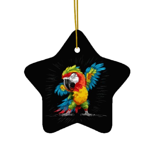 Macaw Parrot for a Bird Lover Animal Lover Ceramic Ornaments