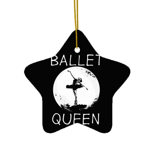 Elegant Ballet Dancer Graceful Moves Ceramic Ornaments