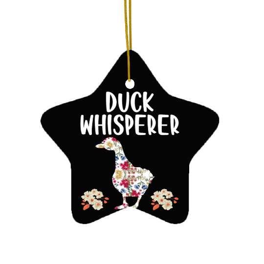 Duck Whisperer Flower Farming Farm Animal Farmer Ceramic Ornaments