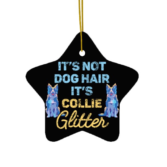 Unique Border Collie Design For Dog Lovers Ceramic Ornaments