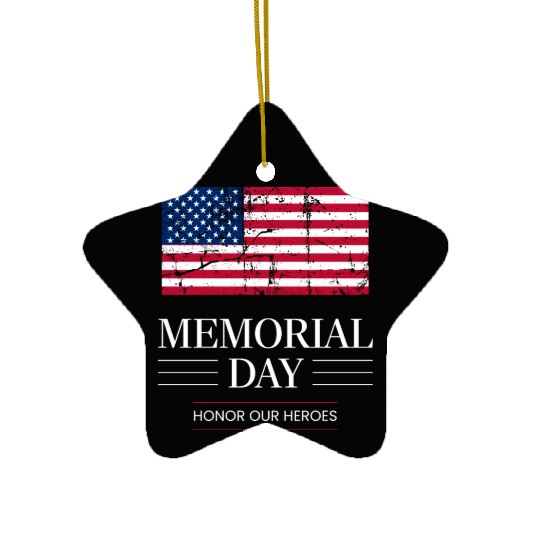 Memorial Day Ceramic Ornaments