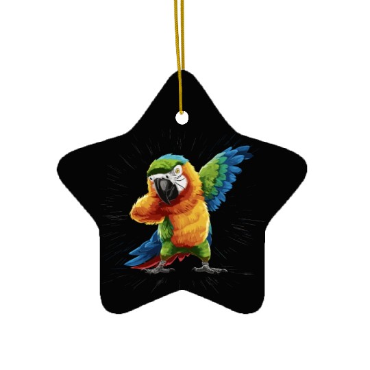 Macaw Parrot for a Bird Lover Animal Lover Ceramic Ornaments
