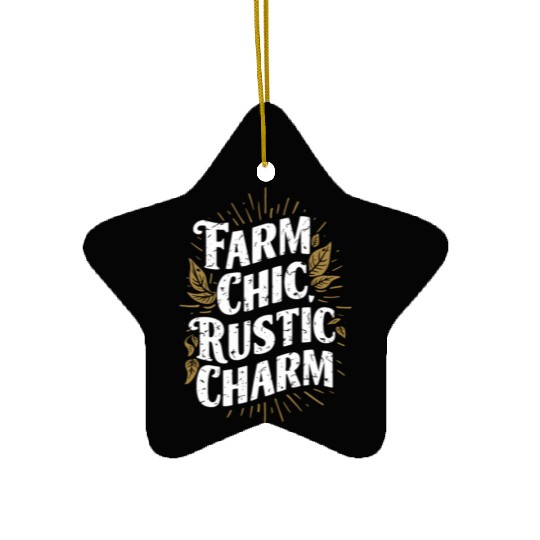 Farmers Market Farmer Agriculture Farming Food Ceramic Ornaments